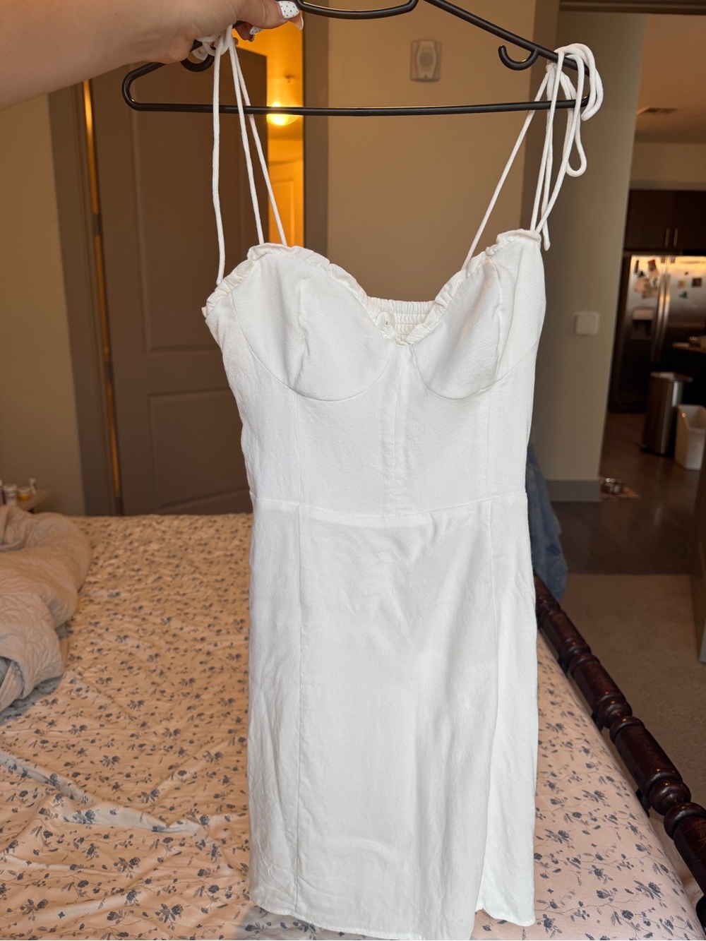 Aritzia Wilfred Fable White Mini Dress - Picture 3 of 5